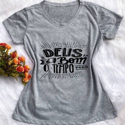 Camisa Cinza Personalizada - Sublimação A4