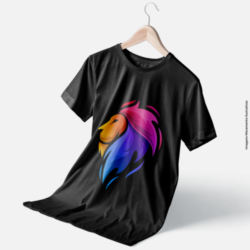 Camisa Preta Algodão Dtf Textil