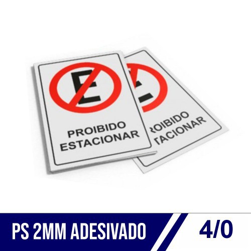 Ps Adesivado 2mm  - Alta Resolução