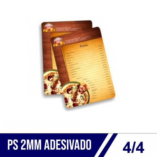 Ps Adesivado 2mm  - Alta Resolução