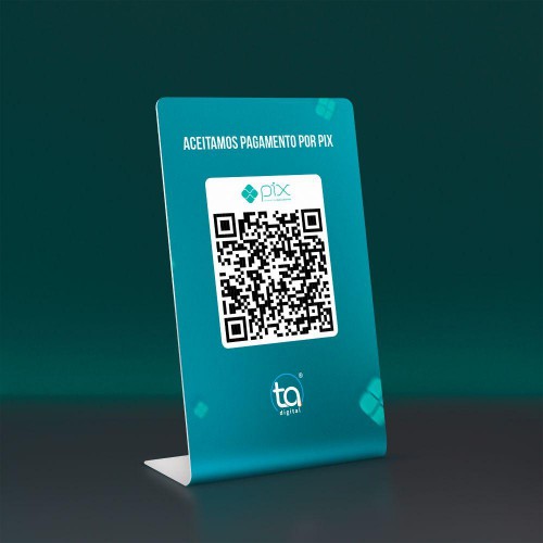 Placa Qr 14x20 com Suporte Ps 2mm