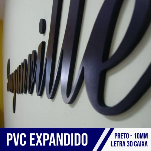 PVC Expandido Preto 10mm