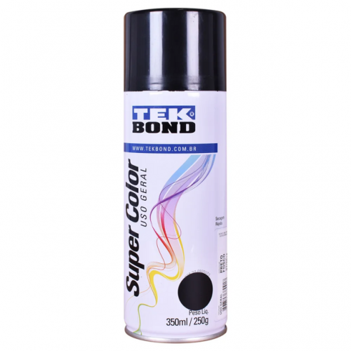 Color jet Tek Bond Preto Brilho 350ml | TekBond