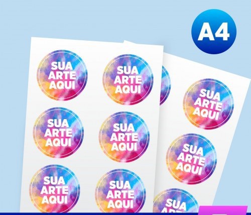 Adesivo Vinil A4 Brilho ou Fosco